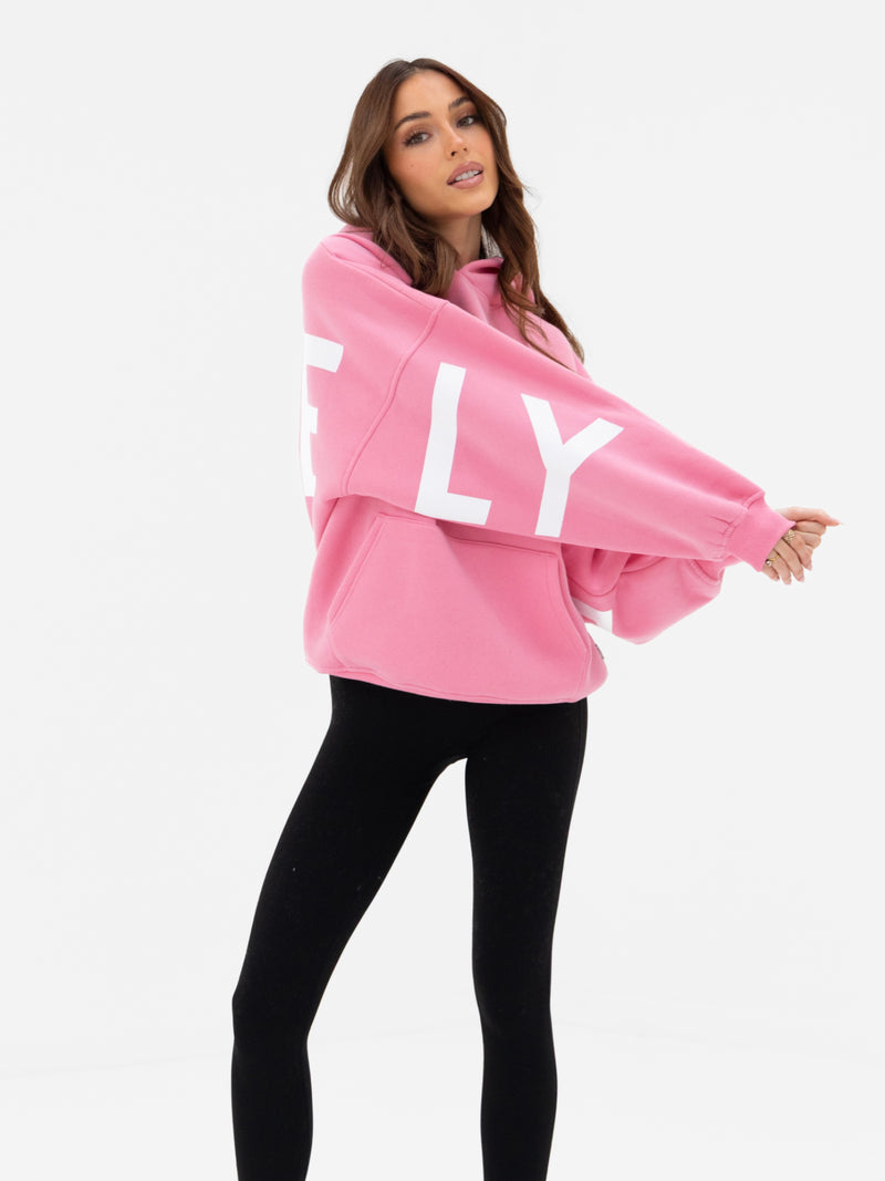 Isabel Oversized Hoodie - Rosy Pink