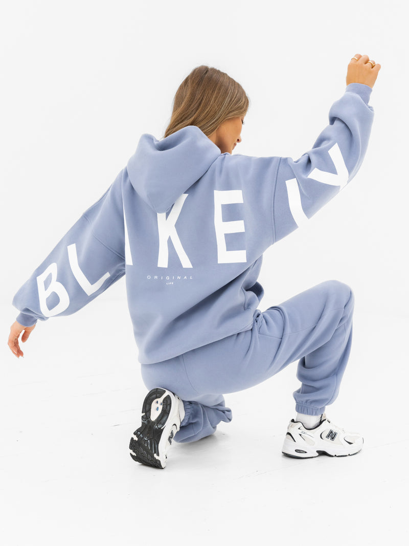 Isabel Oversized Hoodie - Granite Blue