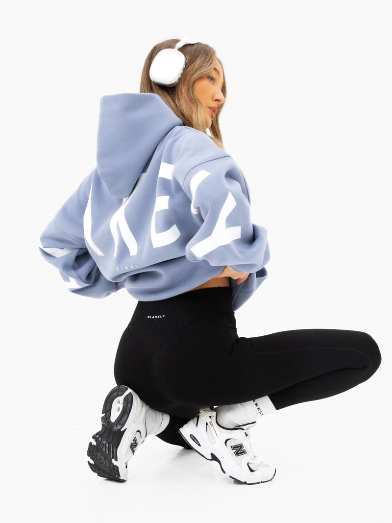 Isabel Oversized Hoodie - Granite Blue