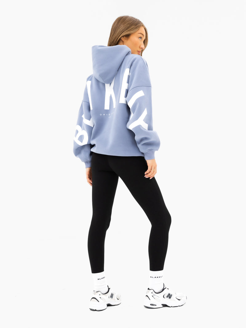 Isabel Oversized Hoodie - Granite Blue