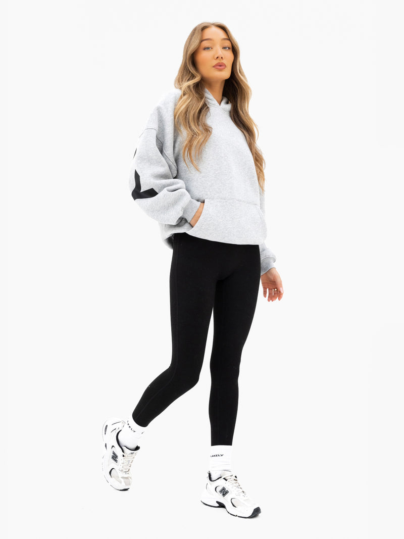 Isabel Oversized Hoodie - Marl Grey