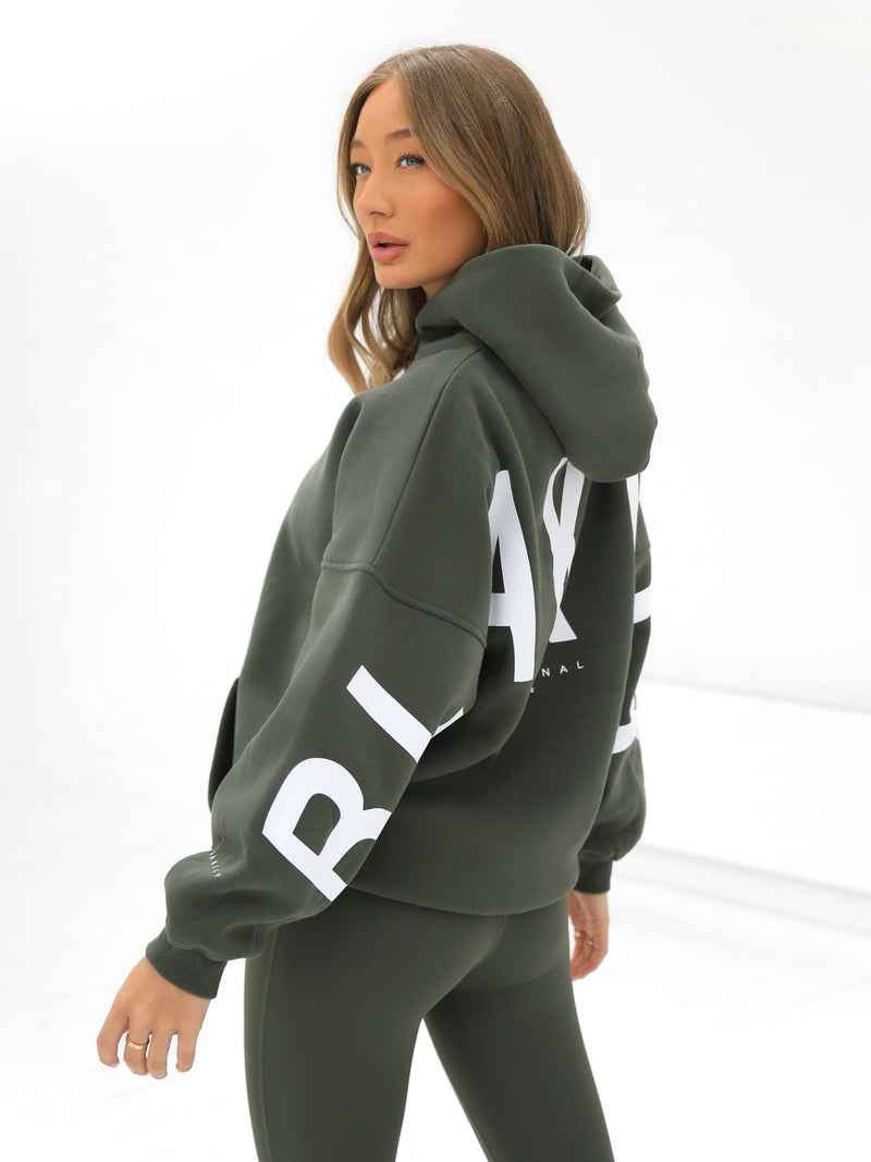 Isabel Oversized Hoodie Khaki Green