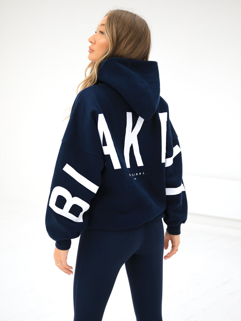 Buy Blakely Navy Isabel Hoodie Free delivery on orders over 199 Blakely Clothing US