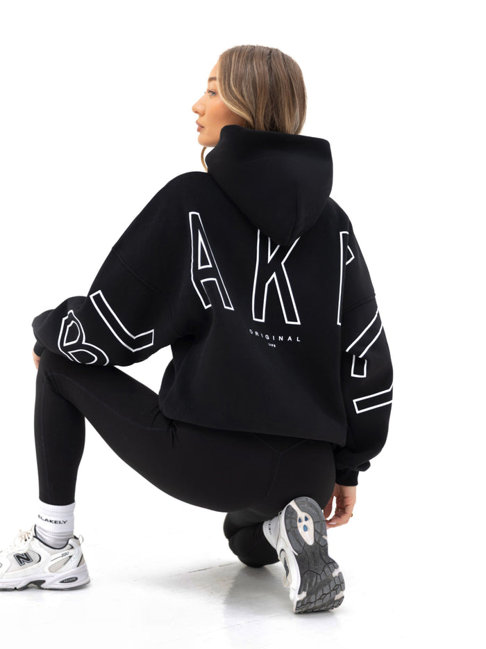 Outline Isabel Oversized Hoodie - Black