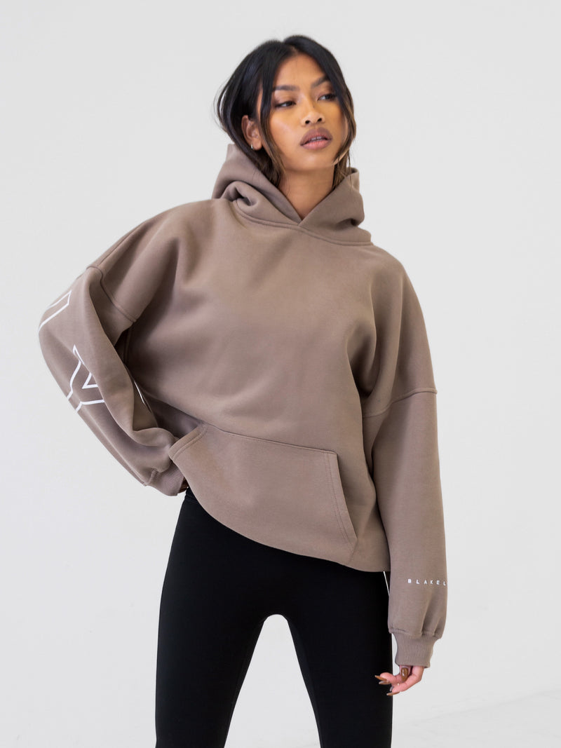 Outline Isabel Oversized Hoodie - Brown