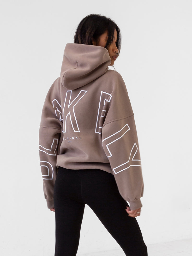 Outline Isabel Oversized Hoodie - Brown