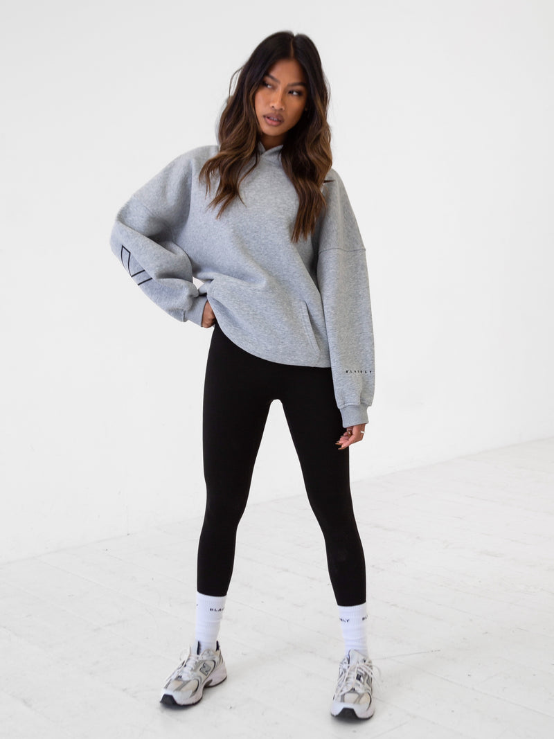 Outline Isabel Oversized Hoodie - Marl Grey