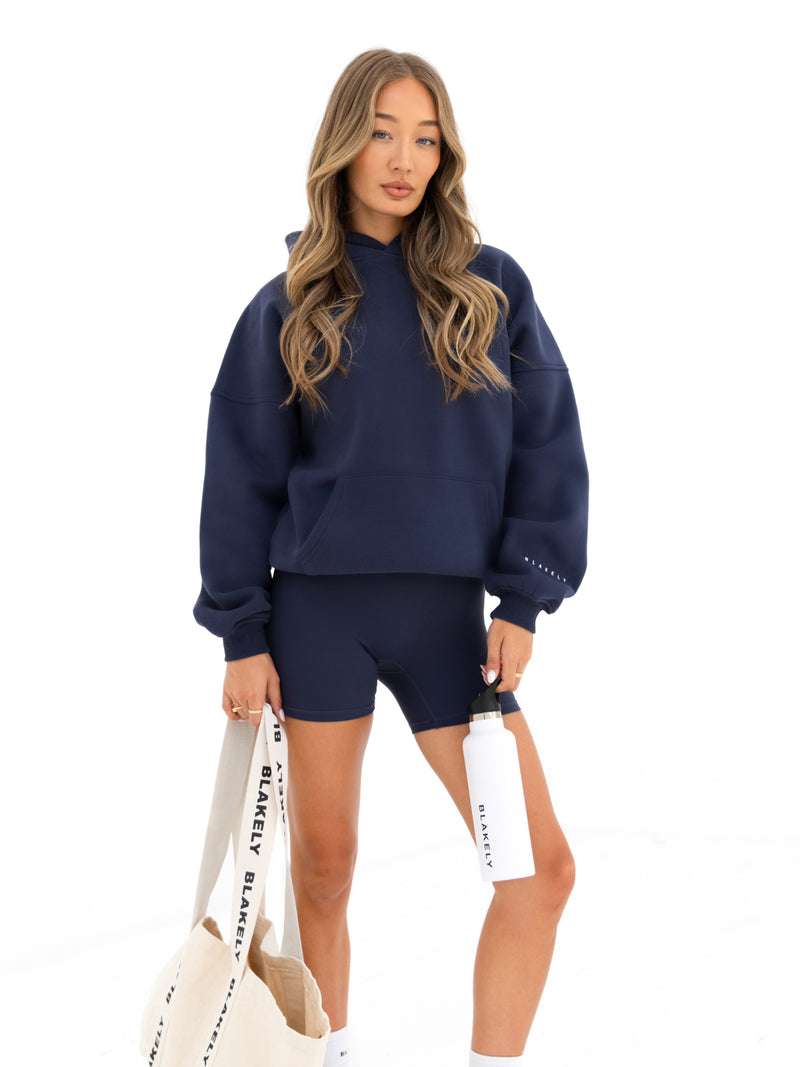 Outline Isabel Oversized Hoodie - True Navy