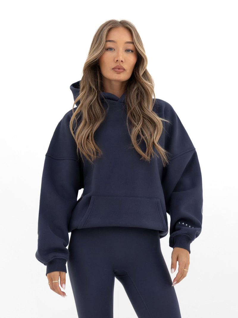 Outline Isabel Oversized Hoodie - True Navy