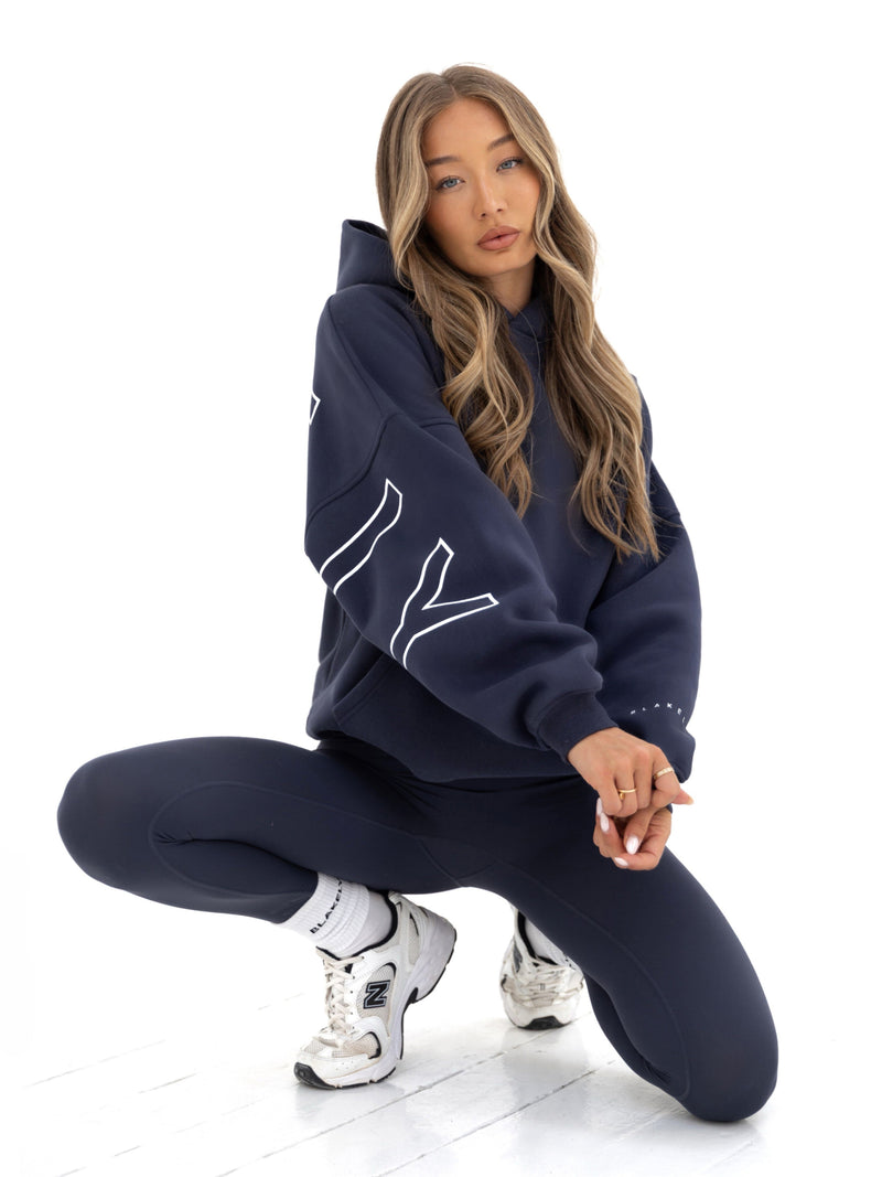 Outline Isabel Oversized Hoodie - True Navy