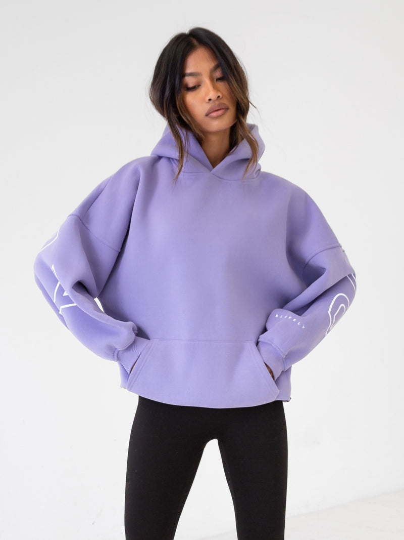 Outline Isabel Oversized Hoodie - Violet