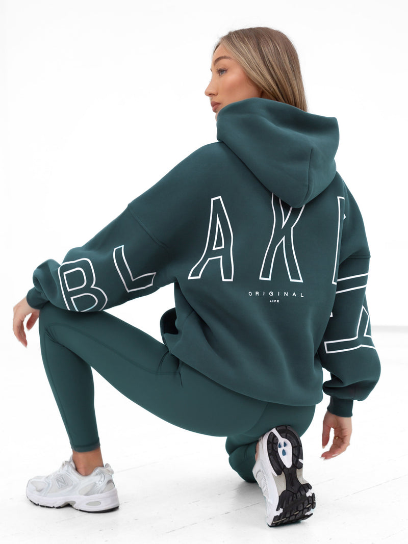 Outline Isabel Oversized Hoodie - Teal Green