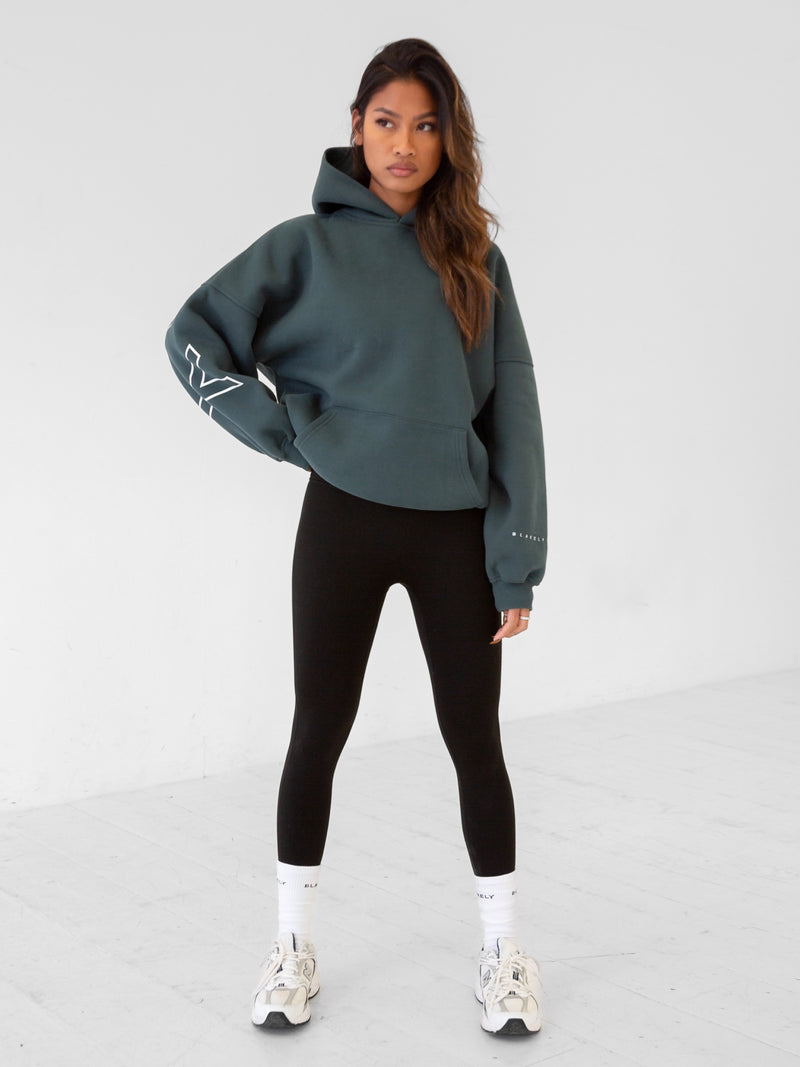 Outline Isabel Oversized Hoodie - Teal Green