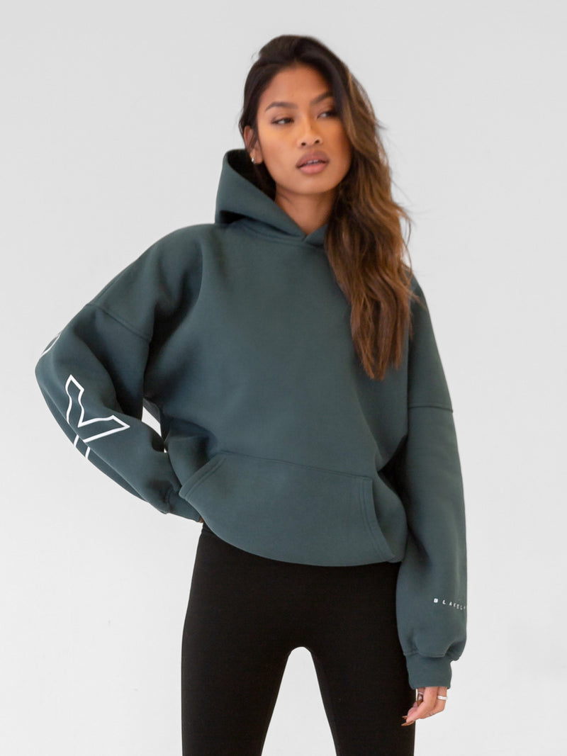 Outline Isabel Oversized Hoodie - Teal Green