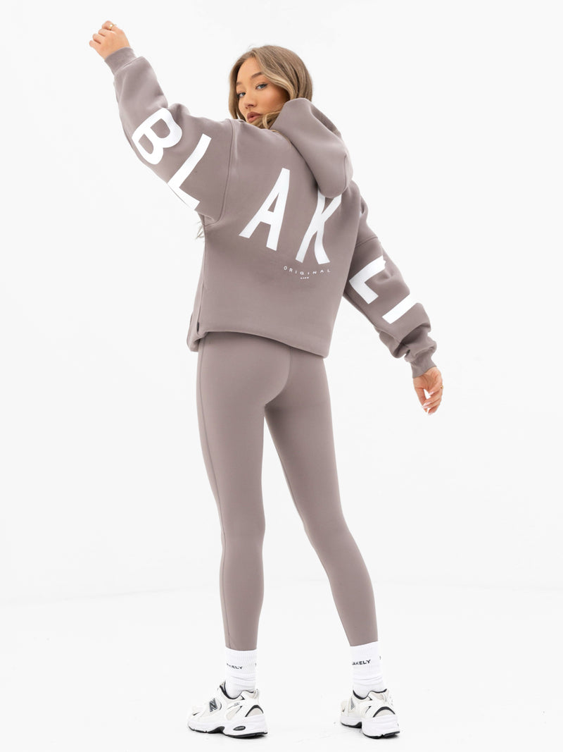 Isabel Oversized Hoodie - Pink Taupe