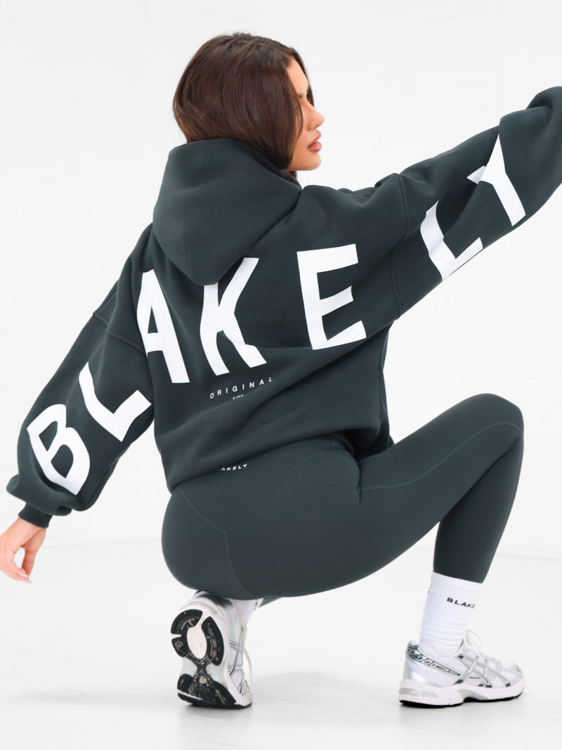 Isabel Oversized Hoodie -  Midnight Teal