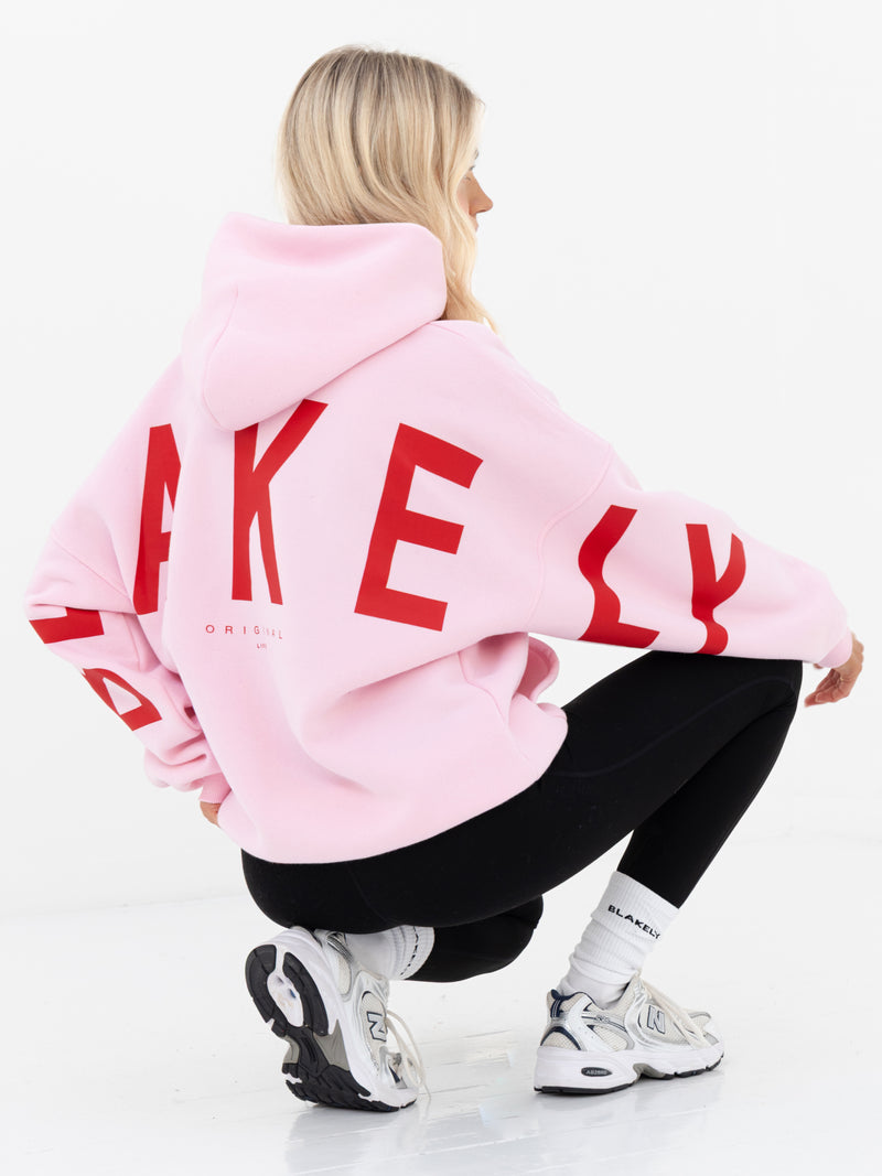 Isabel Oversized Hoodie - Rose Pink