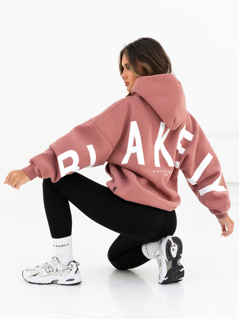 Isabel Oversized Hoodie - Blush Brown