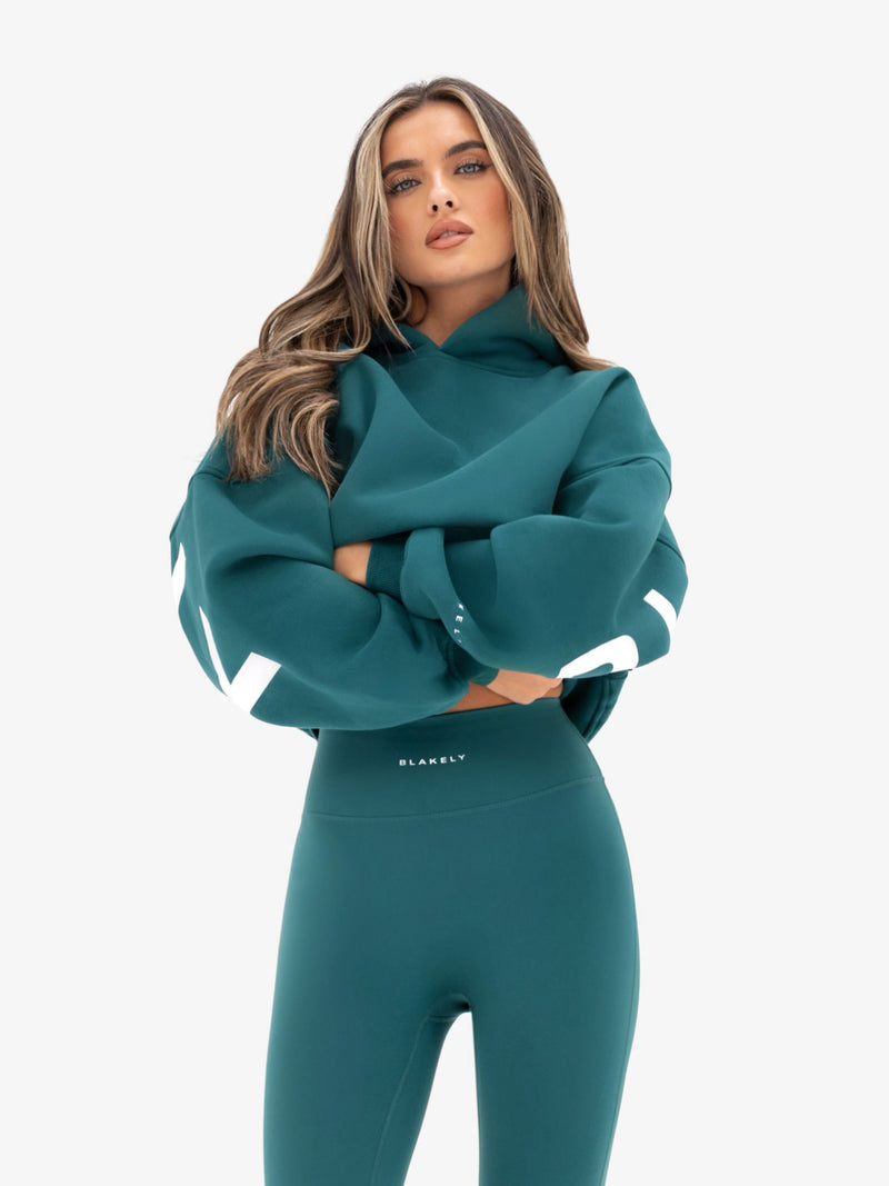 Isabel Oversized Hoodie - Deep Green