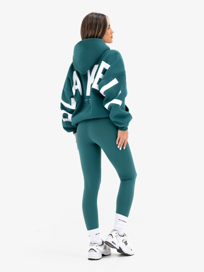 Isabel Oversized Hoodie - Deep Green