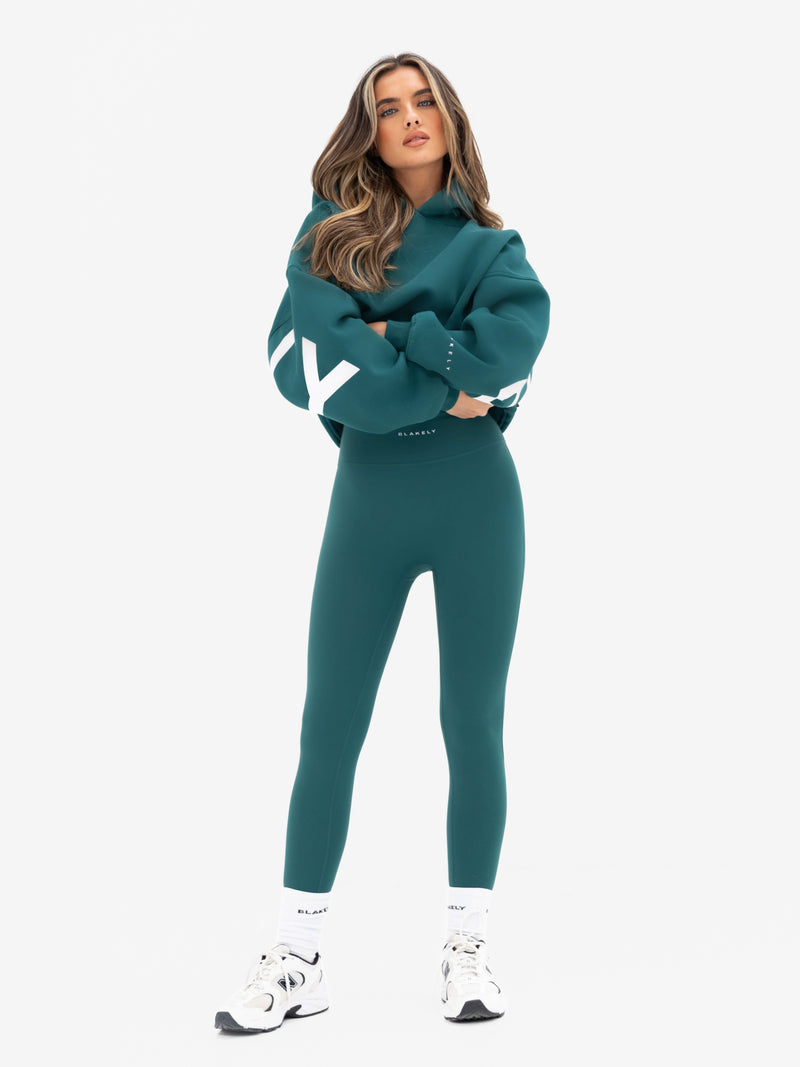 Isabel Oversized Hoodie - Deep Green