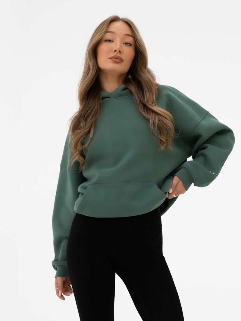 Isabel Oversized Hoodie - Vintage Green
