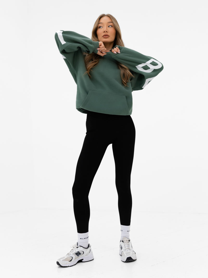 Isabel Oversized Hoodie - Vintage Green