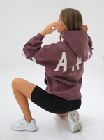Life & Style Isabel Oversized Hoodie - Burgundy