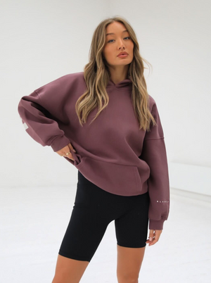 Life & Style Isabel Oversized Hoodie - Burgundy