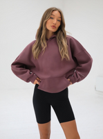 Life & Style Isabel Oversized Hoodie - Burgundy
