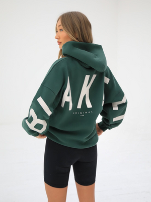 Life & Style Isabel Oversized Hoodie - Forest Green