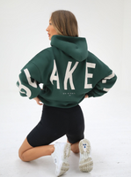 Life & Style Isabel Oversized Hoodie - Forest Green