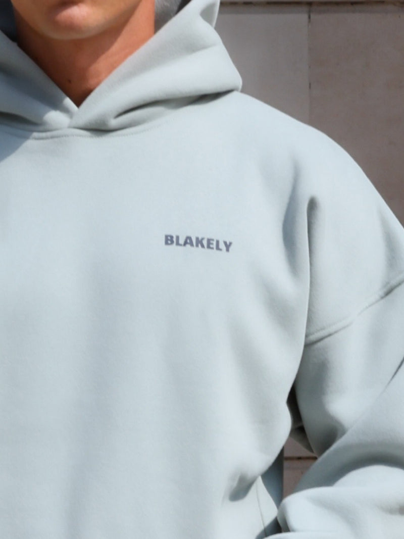 Arlo Relaxed Hoodie - Mineral Blue