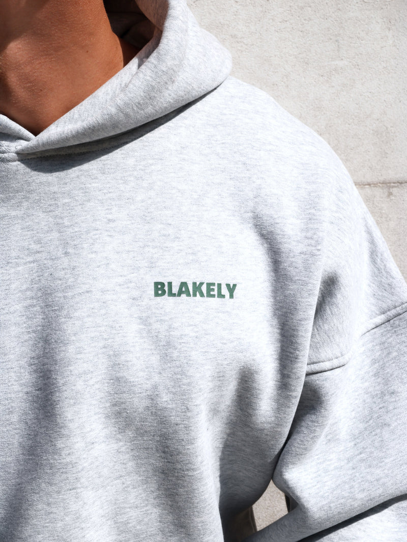 Arlo Relaxed Hoodie - Marl Grey