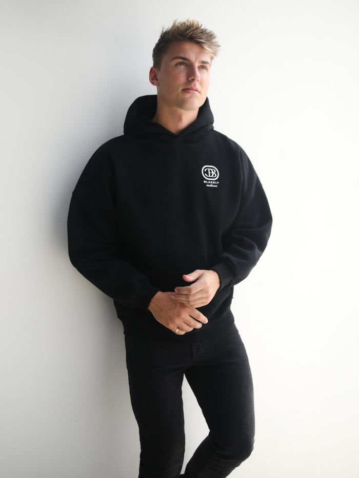 Milano Relaxed Hoodie - Black