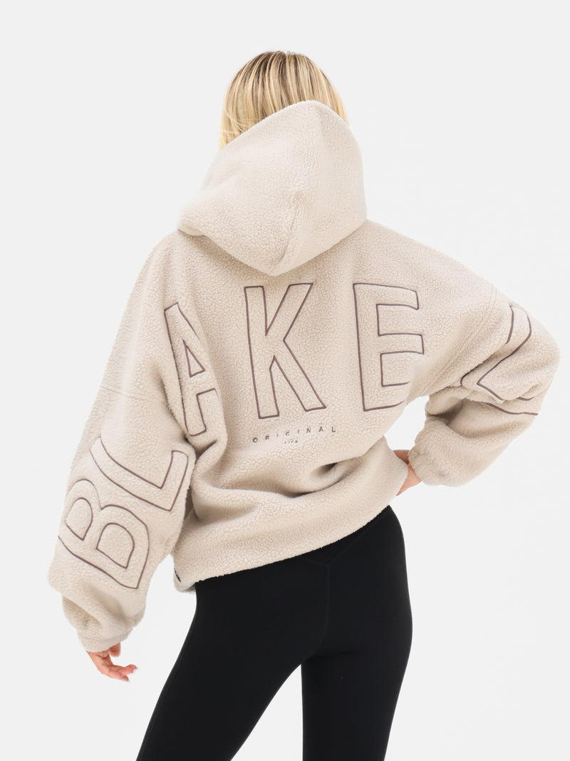 Borg Isabel Oversized Hoodie - Tan