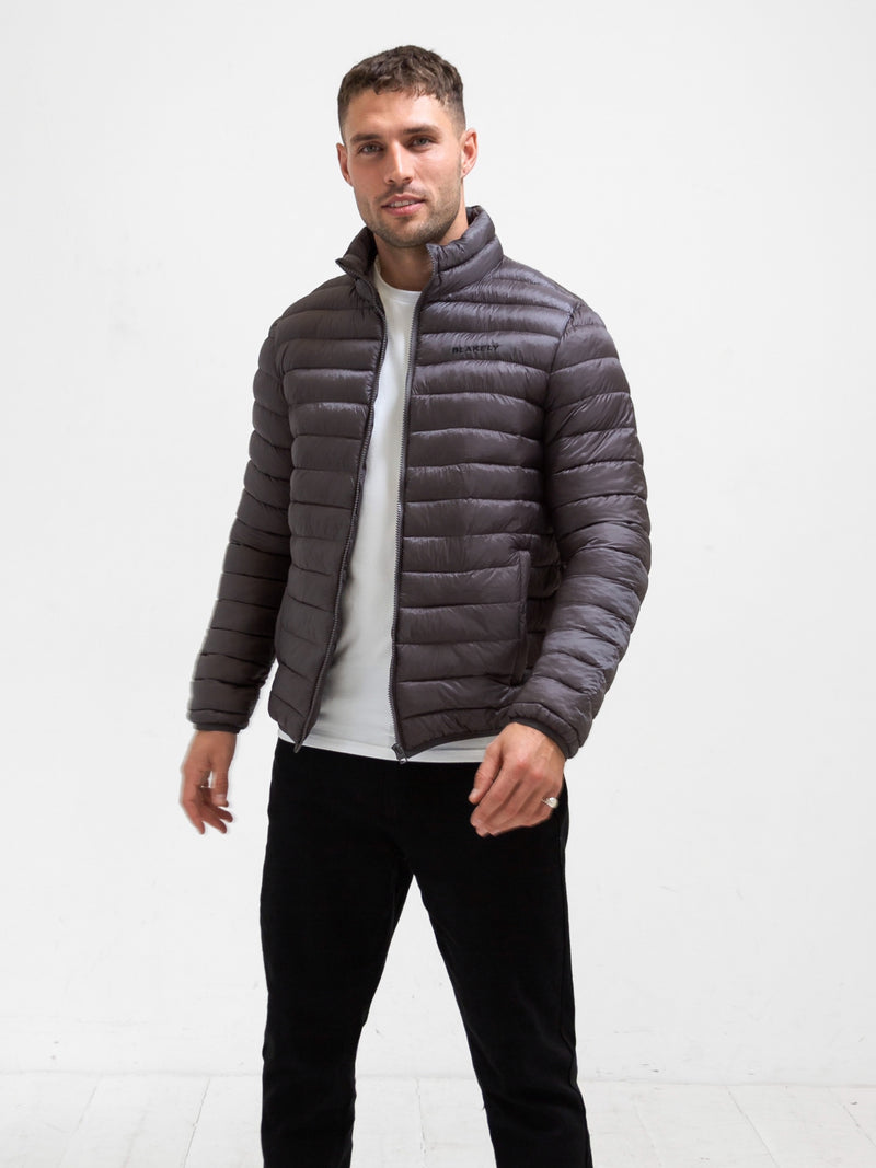 Lucas Lightweight Puffer Jacket - Charcoal