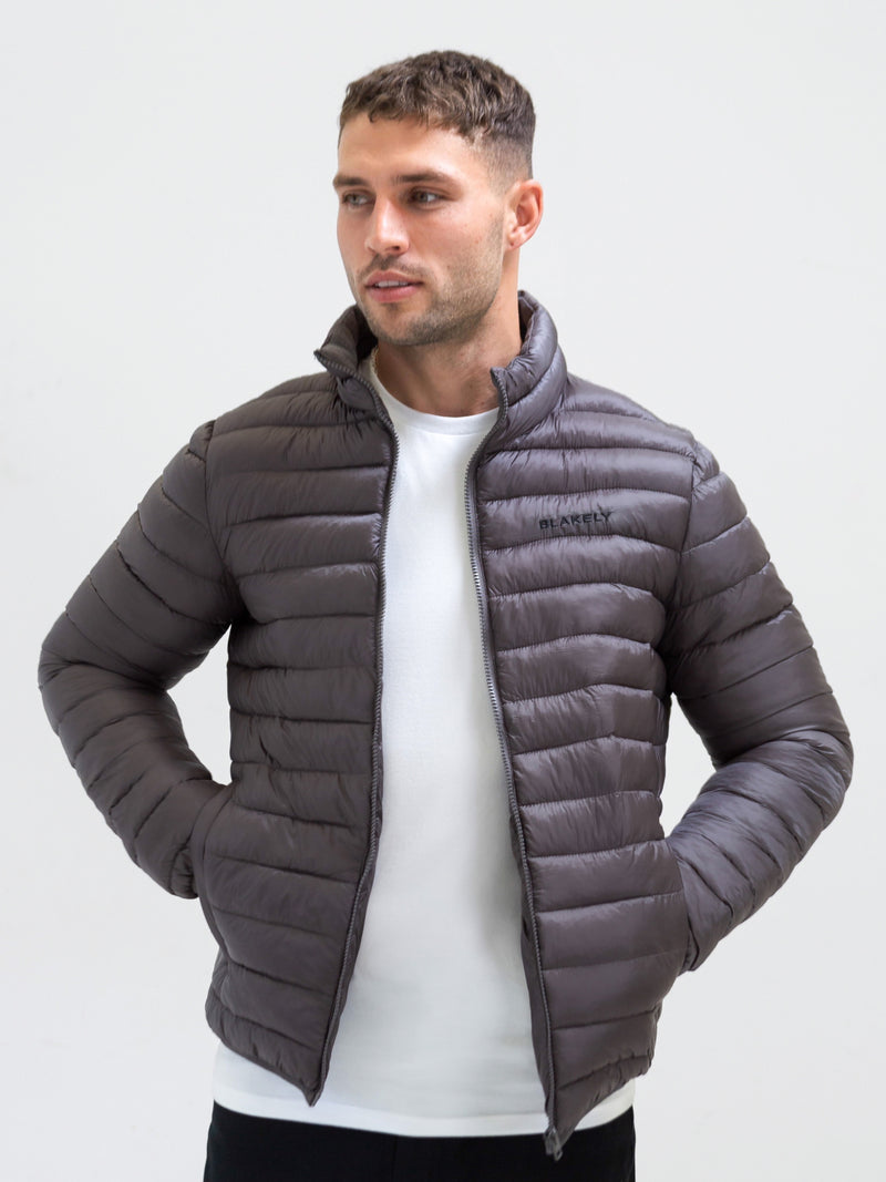 Lucas Lightweight Puffer Jacket - Charcoal