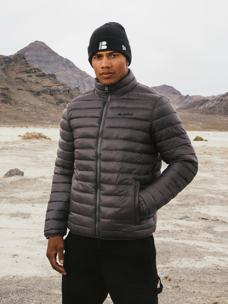 Lucas Lightweight Puffer Jacket - Charcoal