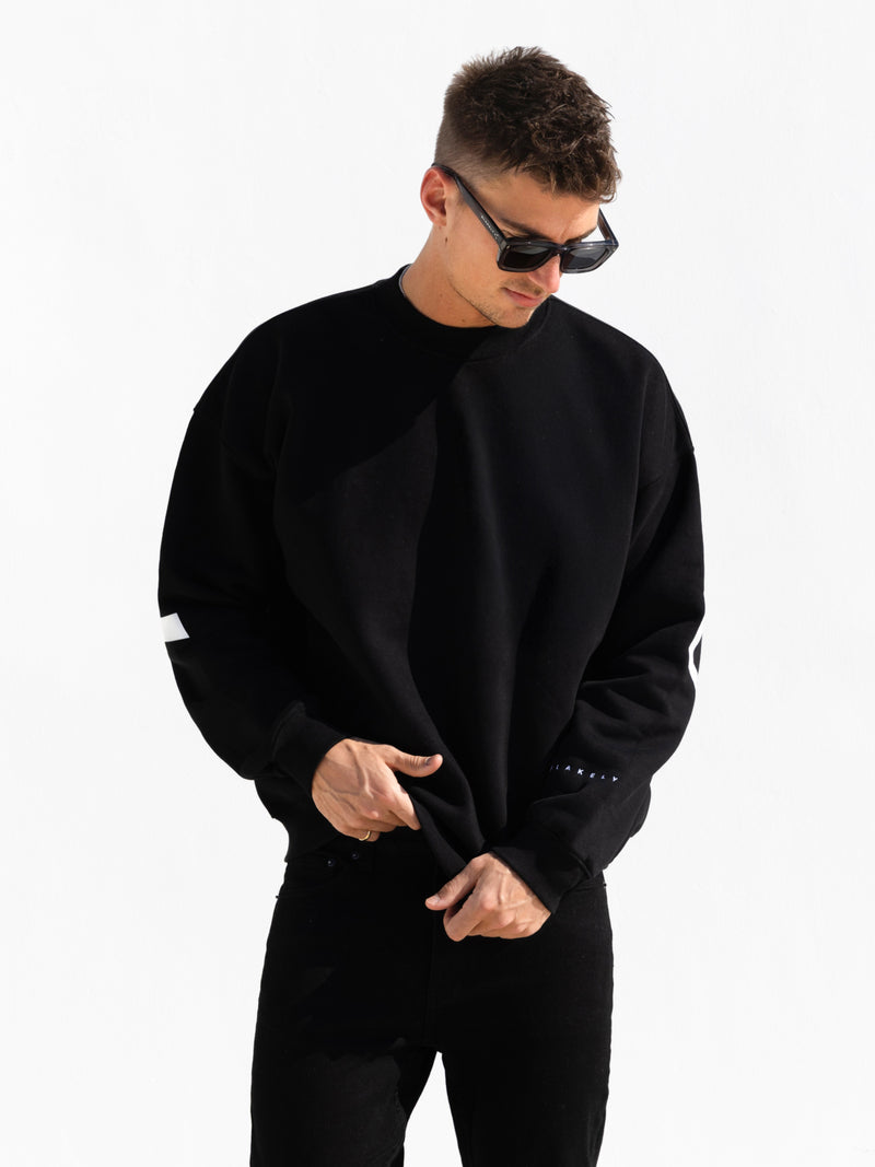 Idris Oversized Sweater - Black