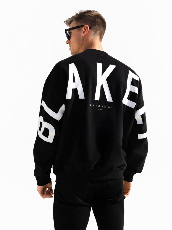 Idris Oversized Sweater - Black