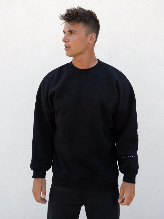 Idris Oversized Jumper - Black