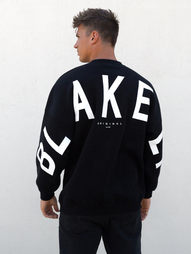 Buy Blakely Black Idris Mens Sweater Free delivery on orders