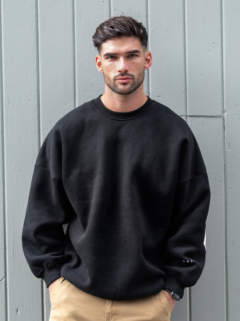 Idris Oversized Sweater - Black