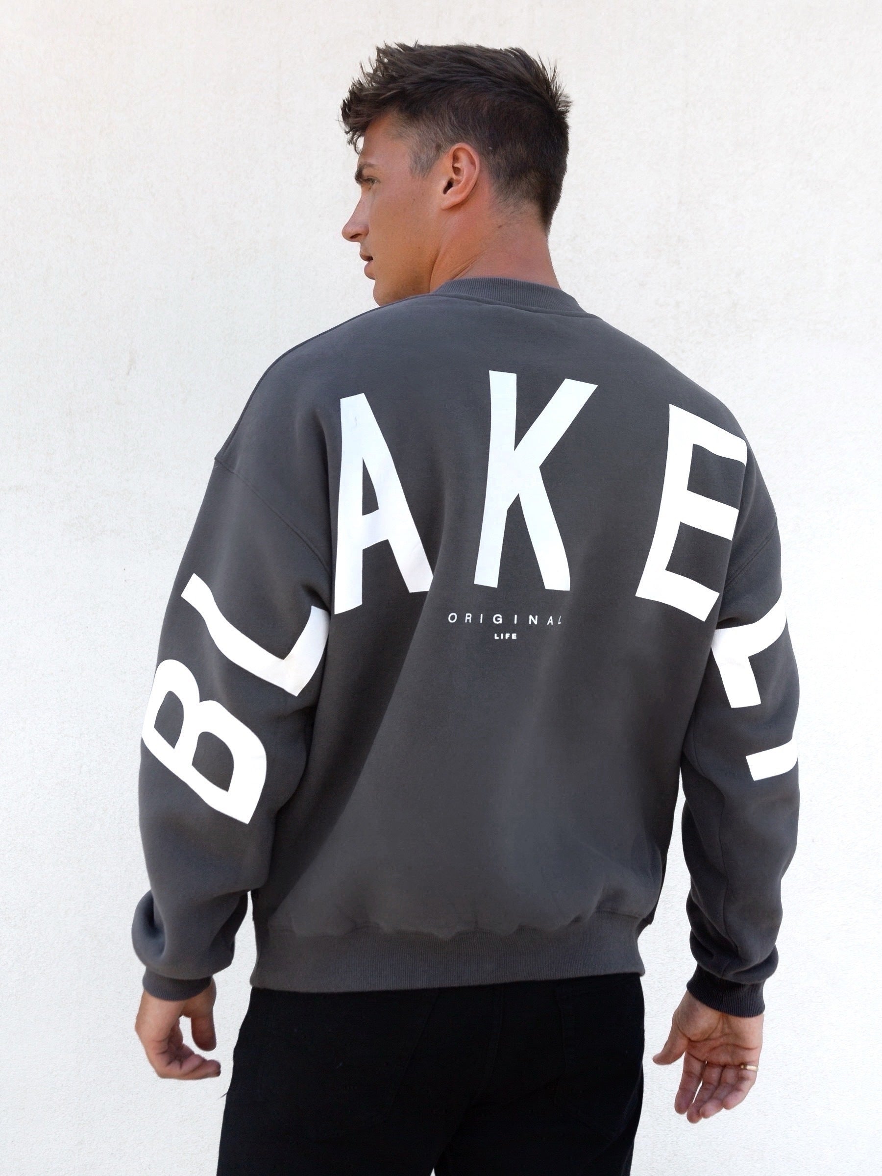 Buy Blakely Charcoal Idris Oversized Sweater | Free delivery on all ...