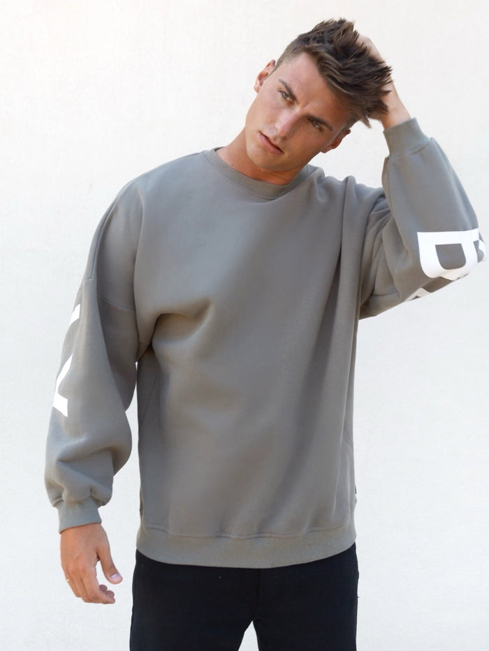 Idris Oversized Jumper - Safari Green