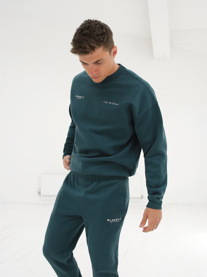 Signature Relaxed Jumper - Teal Green