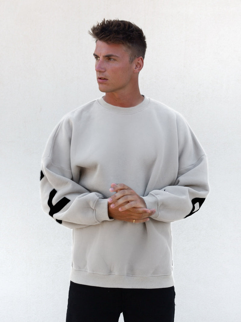 Idris Oversized Sweater - Stone