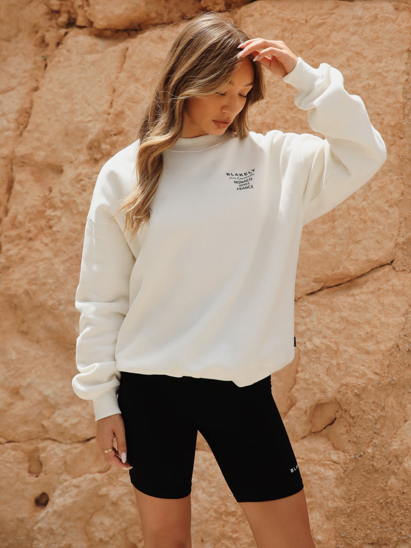 Monaco Oversized Sweater - Ivory