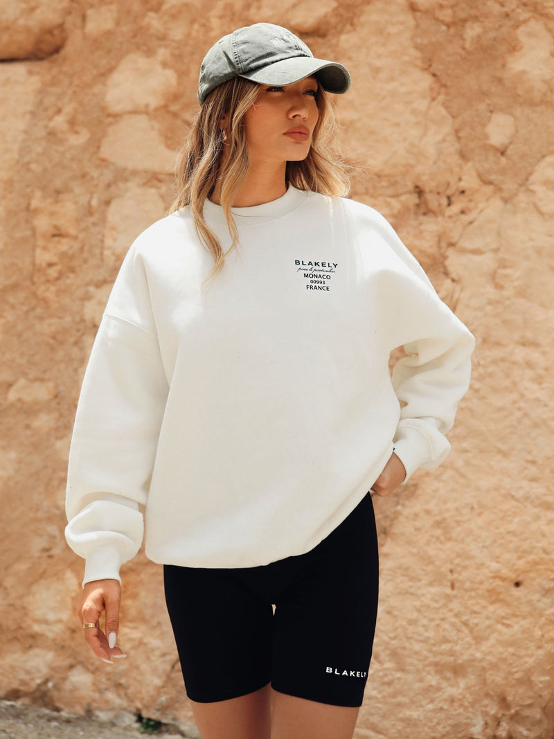 Monaco Oversized Sweater - Ivory